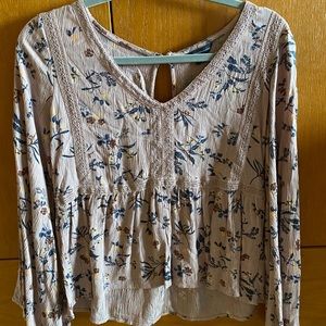 Floral long sleeve blouse